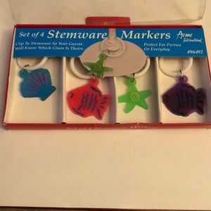 Set of 4 Stemware Markers